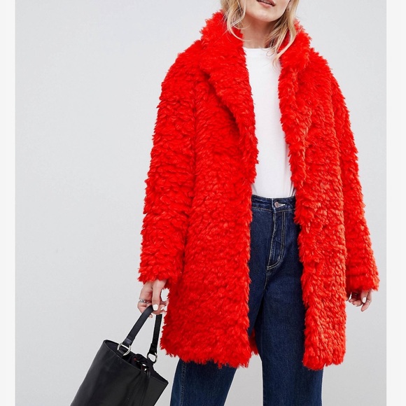 fluffy borg coat
